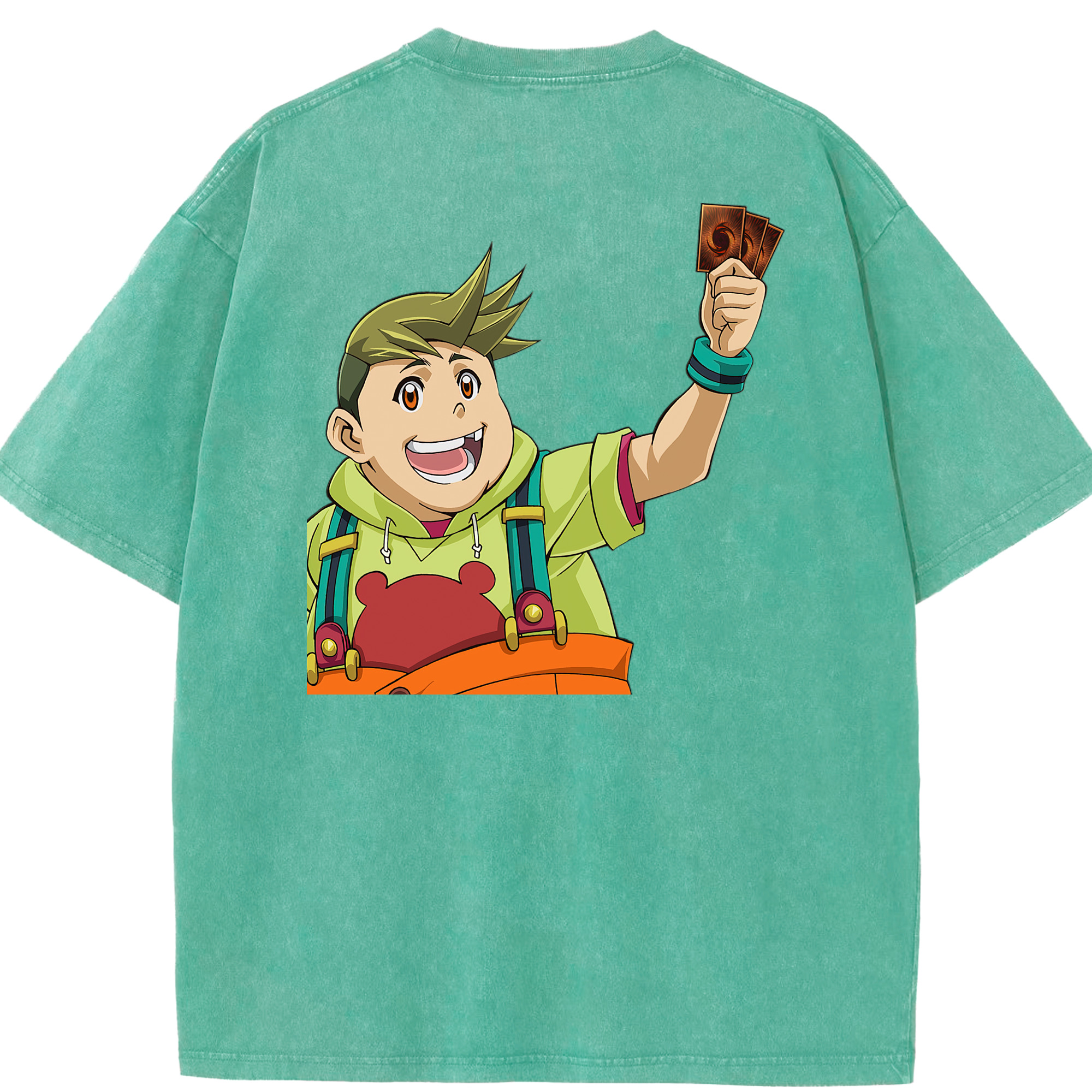 （画像用） 遊☆戯☆王 Yu-Gi-Oh! 綿100% ヴィンテージ風 半袖Tシャツ（背面プリント）